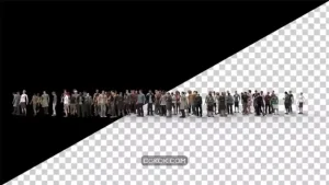دانلود فوتیج جمعیت مردم Idle Waiting Crowd