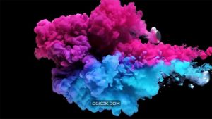 فوتیج پاشیدن جوهر رنگی Ink Color Splash
