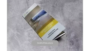 دانلود قالب ایندیزاین بروشور دکوراسیون داخلی سه لت Interior Design Trifold Brochure