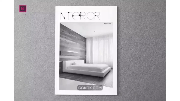 دانلود قالب ایندیزاین مجله طراحی داخلی INTERIOR – Indesign Magazine Template