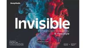 دانلود فونت انگلیسی Invisible – Sans Serif Font Family