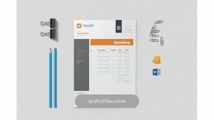 دانلود قالب آماده ورد فاکتور Invoice Word Template 3