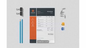 دانلود قالب آماده ورد فاکتور Invoice Word Template 2