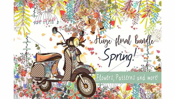 دانلود وکتور و کلیپ آرت فصل بهار It’s spring! Vector and PNG clipart