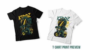 دانلود وکتور تیشرت Kiddz Illustration