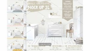 دانلود موکاپ اتاق کودک Kids Room Wall/Frame Mock Up 24