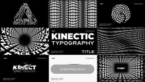 پروژه افترافکت نمایش عناوین تاپیوگرافی Kinetic Typography Titles