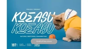دانلود فونت انگلیسی KOEASU – Misuh Display Font