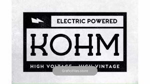 دانلود فونت انگلیسی Kohm – Vintage Font