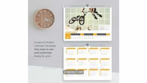 دانلود قالب ایندیزاین تقویم Landscape Calendar 2019