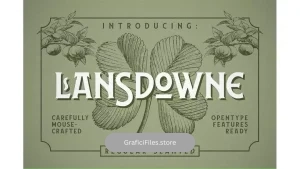 دانلود فونت انگلیسی Lansdowne