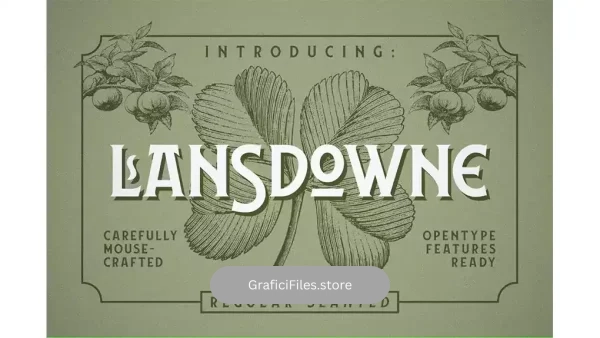 دانلود فونت انگلیسی Lansdowne