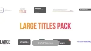 پروژه داوینچی ریزالو تایتل بزرگ Large Titles for Davinci Resolve