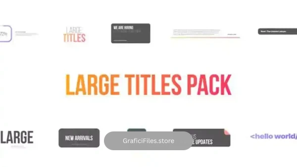 پروژه داوینچی ریزالو تایتل بزرگ Large Titles for Davinci Resolve