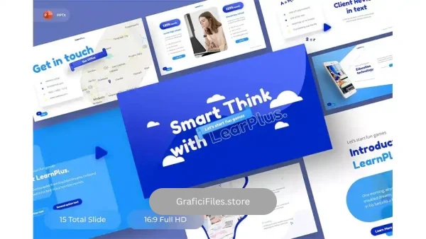 دانلود قالب پاورپوینت درسی LearnPlus – Education PowerPoint Template