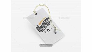 دانلود موکاپ لوگو Letterpress Label Logo Mockup