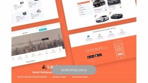 دانلود قالب لایه باز اجاره Levley – Rental Multipurpose PSD Template