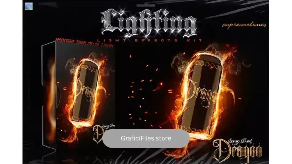 دانلود اکشن و براش نور فتوشاپ Light Effects Kit