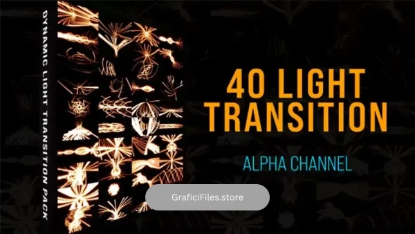 ترانزیشن پریمیر خطوط نور Light Lines Transition Pack