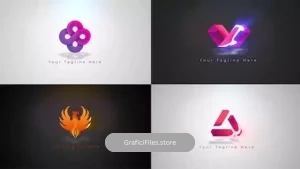 پروژه داوینچی ریزالو لوگو موشن Light Logo Reveal