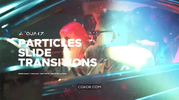 دانلود 40 ترانزیشن داوینچی ریزالو افکت نور و پارتیکل Lights & Particles Slide Transitions