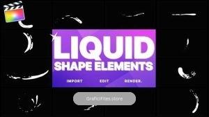 پروژه فاینال کات پرو اشکال سیال کارتونی Liquid Shapes