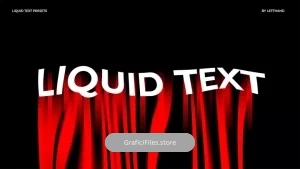 دانلود پریست پریمیر انیمیشن متن مایع Liquid Text Animator