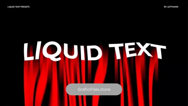دانلود پریست پریمیر انیمیشن متن مایع Liquid Text Animator