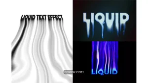دانلود افکت متن مایع Liquid Text Effect