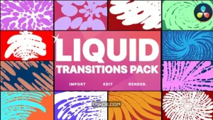 ترانزیشن سیال داوینچی ریزالو Liquid Transitions | DaVinci Resolve