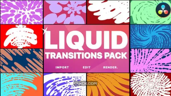 ترانزیشن سیال داوینچی ریزالو Liquid Transitions | DaVinci Resolve