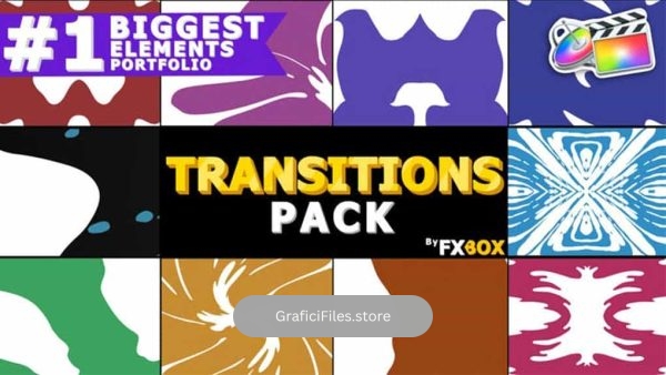 پروژه آماده فاینال کات پرو ترانزیشن سیال Liquid Transitions Pack