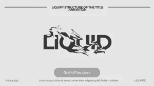 پروژه افترافکت تایتل سیال Liquified Title