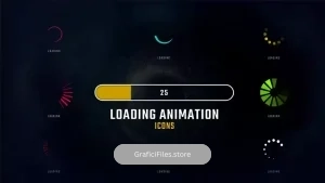 دانلود پریست پریمیر آیکون لودینگ متحرک Loading Animation Icons