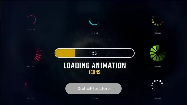 دانلود پریست پریمیر آیکون لودینگ متحرک Loading Animation Icons