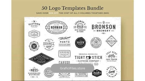 دانلود فایل لایه باز لوگو Logo Templates Bundle