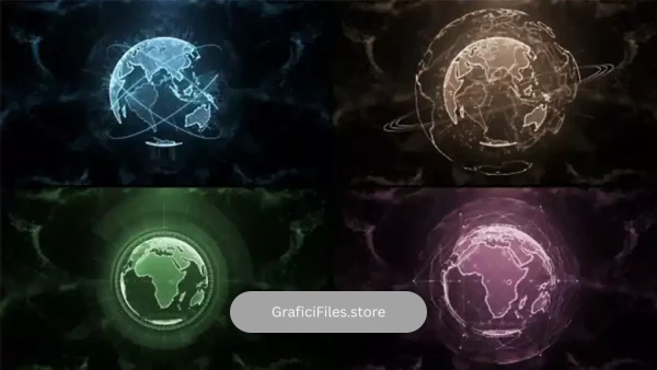 پروژه افترافکت نمایش سیاره Loop Planet