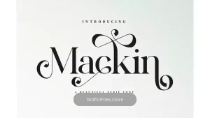 دانلود فونت انگلیسی کلاسیک Mackin – Beautiful Ligature Font
