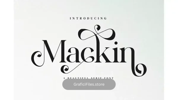 دانلود فونت انگلیسی کلاسیک Mackin – Beautiful Ligature Font