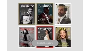 دانلود طرح لایه باز مجله Magazine Cover Templates