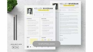 دانلود قالب آماده ورد رزومه Maketing CV Resume Word