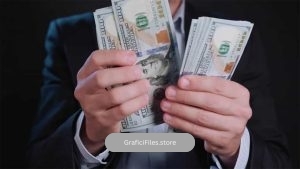 فوتیج شمارش پول Man Counting Hundreds Dollars