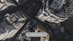 فوتیج نمای بالا به پایین منهتن Manhattan Top-Down View