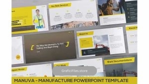 دانلود قالب پاورپوینت Manuva – Manufacture Powerpoint Template