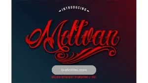 دانلود فونت انگلیسی تاتو Meltvan – Tattoo Lettering