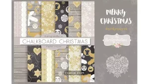 دانلود بک گراند کاغذ دیجیتال کریسمس مبارک Merry Christmas digital paper pack