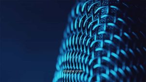 فوتیج روشن شدن میکروفون Microphone Lit Up