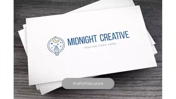 دانلود وکتور لوگو نیمه شب Midnight Creative Logo Template