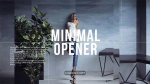 پروژه افترافکت وله مینیمال Minimal Opener