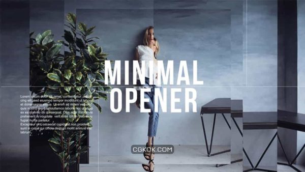 پروژه افترافکت وله مینیمال Minimal Opener